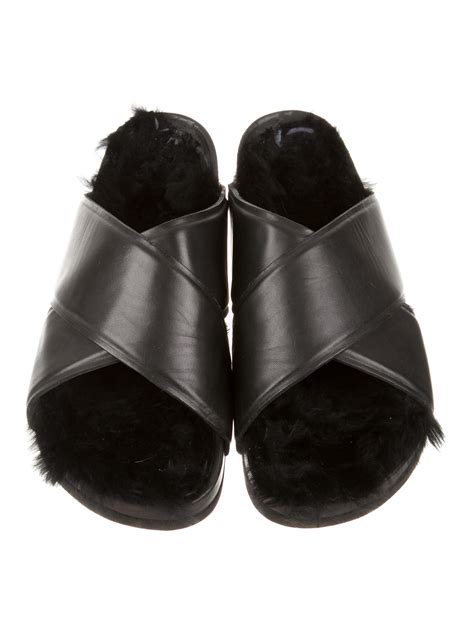 celine sandalias|Celine fur sandals buy online.